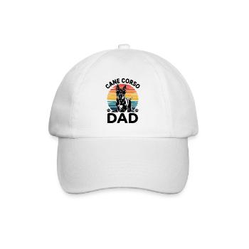 Cane Corso Italiano Papa Dad Cane Corso Gift - Baseball Cap - white/white - Front
