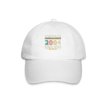 Cadeau d’anniversaire Vinatge 2004 - Casquette classique - blanc/blanc - Devant