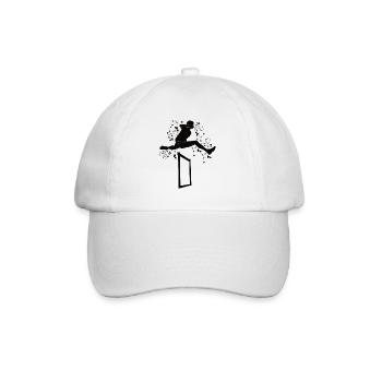 Course de haies Course d’obstacles Courses de haies pour enfants - Casquette classique - blanc/blanc - Devant
