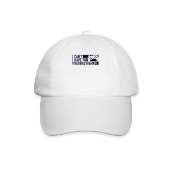 Gamer Je ne peux pas Je dois procrastigame Gaming - Casquette classique - blanc/blanc - Devant