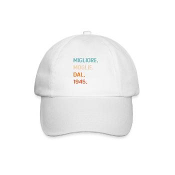Meilleure épouse depuis 1945 80 ans Femme Cadeau - Casquette classique - blanc/blanc - Devant