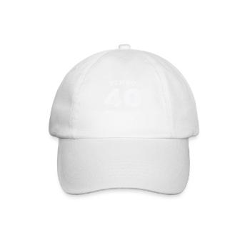 80 ans d’anniversaire Cadeau Femmes Hommes - Casquette classique - blanc/blanc - Devant