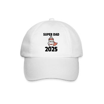 Super papa 2025 - Casquette classique - blanc/blanc - Devant