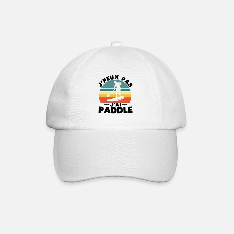 Ich kann nicht paddeln, ich - Baseballkappe - Weiß/Weiß