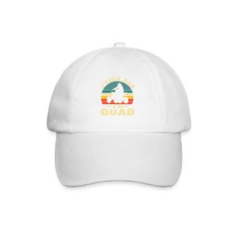 Ich kann kein Quad haben - Baseballkappe - Weiß/Weiß - Vorne