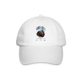 Oscar Fish Water Change Monster Fish - Baseball Cap - white/white - Front