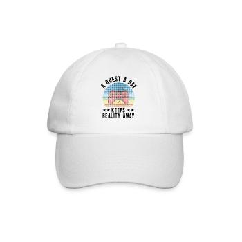 Play Gamer A Quest A Day - Baseball Cap - white/white - Front