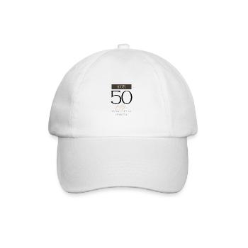 50th Birthday Years of Being Awesome 1975 Gift - Baseball Cap - white/white - Front