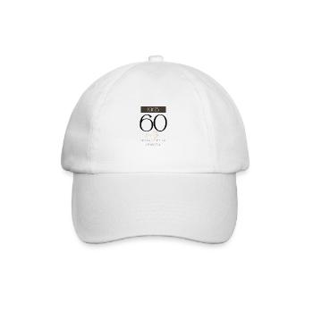 60e anniversaire ans d’être génial 1965 cadeau - Casquette classique - blanc/blanc - Devant