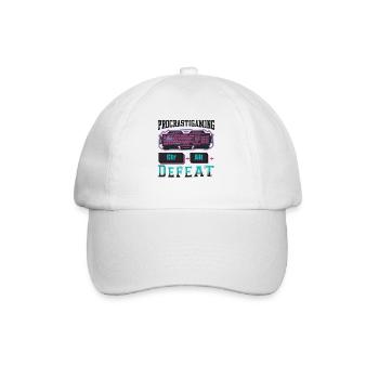 Gamer Procrastigaming CTR Alt Defeat Gaming - Baseball Cap - white/white - Front
