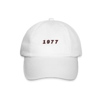 Numéro de l’année 1977 - Casquette classique - blanc/blanc - Devant