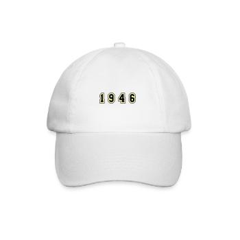 1946 Year Number - Baseball Cap - white/white - Front