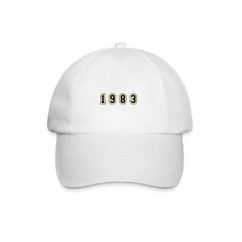 1983 Year Number - Baseball Cap - white/white - Front