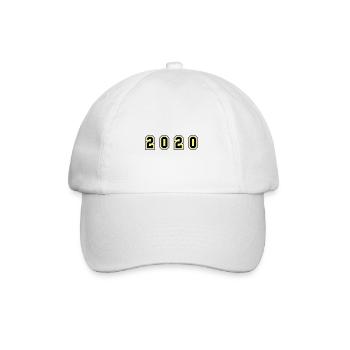 2020 Year Number - Baseball Cap - white/white - Front