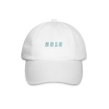 2010 Year Number - Baseball Cap - white/white - Front