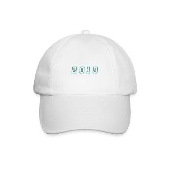 2019 Year Number - Baseball Cap - white/white - Front