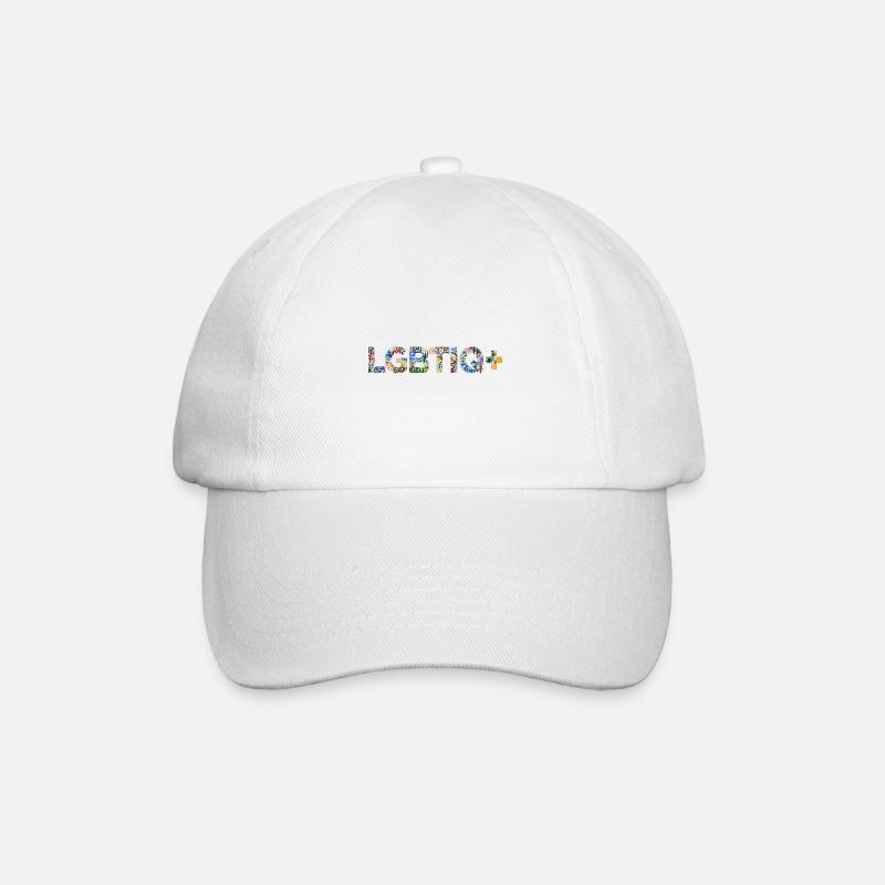 LGBTIQ+ - Baseball Cap - white/white