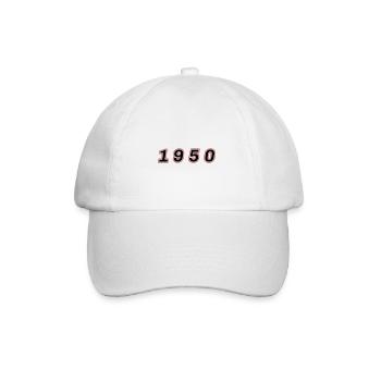 Numéro de l’année 1950 - Casquette classique - blanc/blanc - Devant