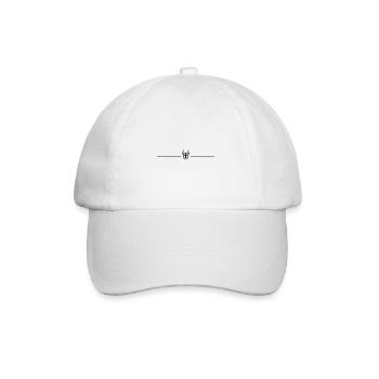 Viking Helmet Line - Baseball Cap - white/white - Front