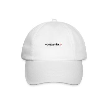 Morceau de coeur unique - Casquette classique - blanc/blanc - Devant