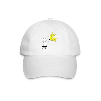 Banane - banane nue - banane nue - strip-tease - Casquette classique - blanc/blanc - Devant