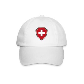 Swiss Flag - Baseballkappe - Weiß/Weiß - Vorne