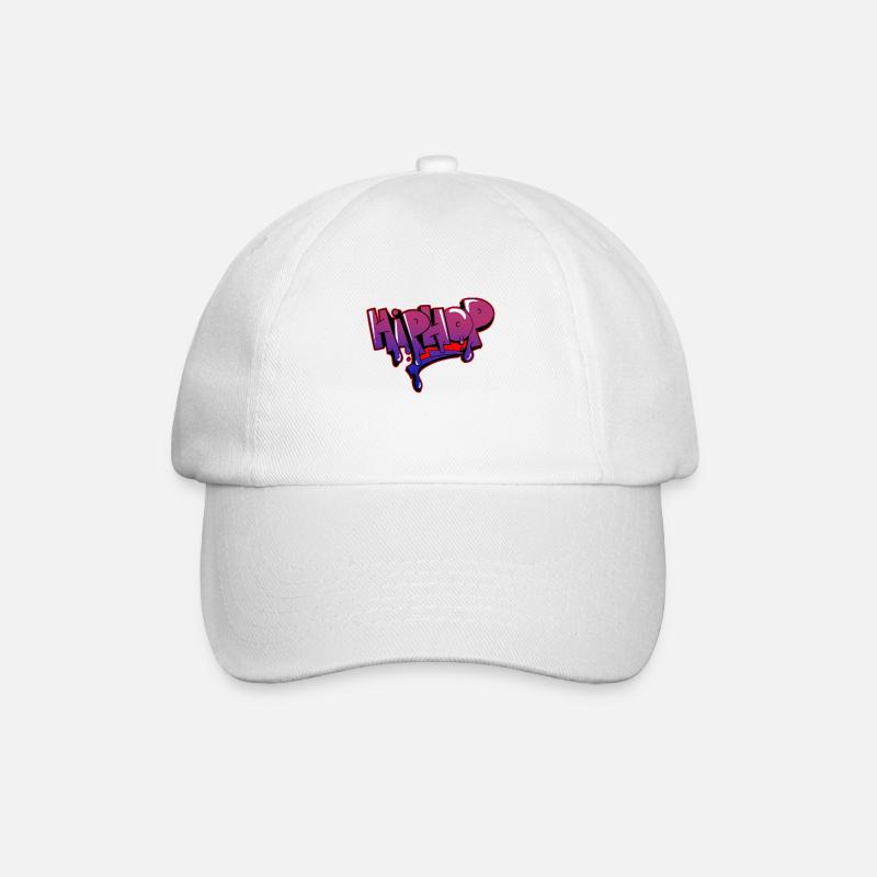 Hip Hop - Baseballkappe - Weiß/Weiß