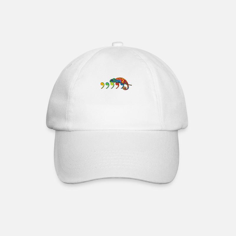 comma chameleon - Casquette classique - blanc/blanc