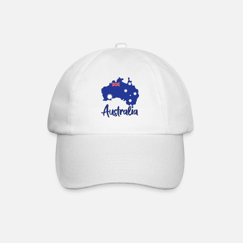 Australia - Baseball Cap - white/white