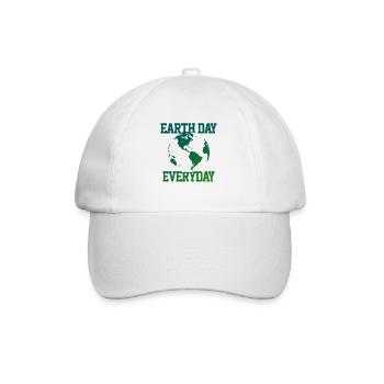 Jour de la terre bio t-shirt femmes cadeau de protection de l'environnement - Casquette classique - blanc/blanc - Devant