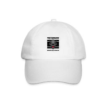 Angry wolf Wolves Animals Quotes Wolf Sayings - Baseball Cap - white/white - Front