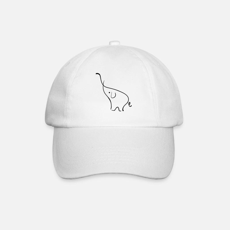 Eléphant - Casquette classique - blanc/blanc