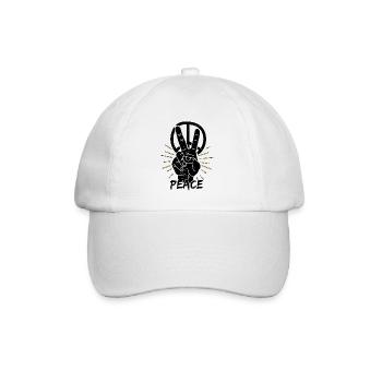 Paix Liberté Idée cadeau de paix - Casquette classique - blanc/blanc - Devant