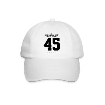 45 Couronne numérique - Casquette classique - blanc/blanc - Devant