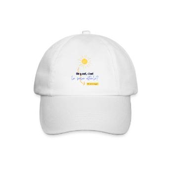 On y est, c'est la période estivale. - Casquette classique - blanc/blanc - Devant