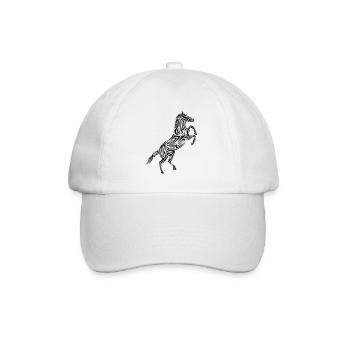 Tatouage tribal de cheval - Casquette classique - blanc/blanc - Devant