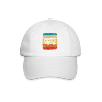 Vintage Square et Camping - - Casquette classique - blanc/blanc - Devant