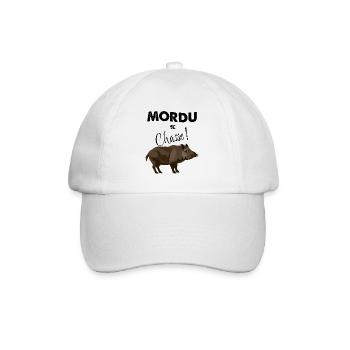 Mordu De Chasse Sanglier Cerf Bécasse - Casquette classique - blanc/blanc - Devant