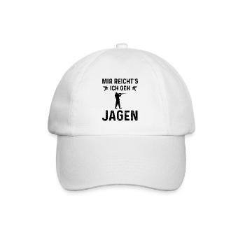 MIR RICHTS ICH GEN JAGEN - - Baseballkappe - Weiß/Weiß - Vorne