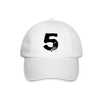 Maillot 5 numéros - Casquette classique - blanc/blanc - Devant