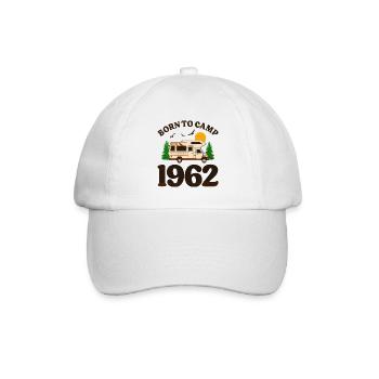 Né Pour Camper 1962 Camping 60 Ans Anniversaire - Casquette classique - blanc/blanc - Devant