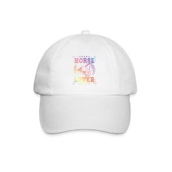 Horse Lover - Baseballkappe - Weiß/Weiß - Vorne