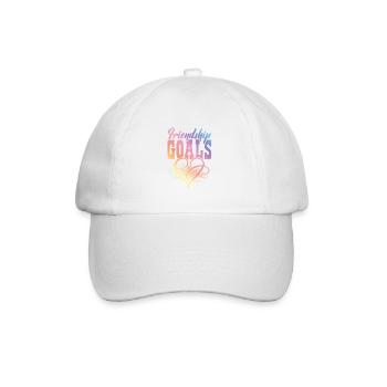 Objectifs de l’amitié - Casquette classique - blanc/blanc - Devant