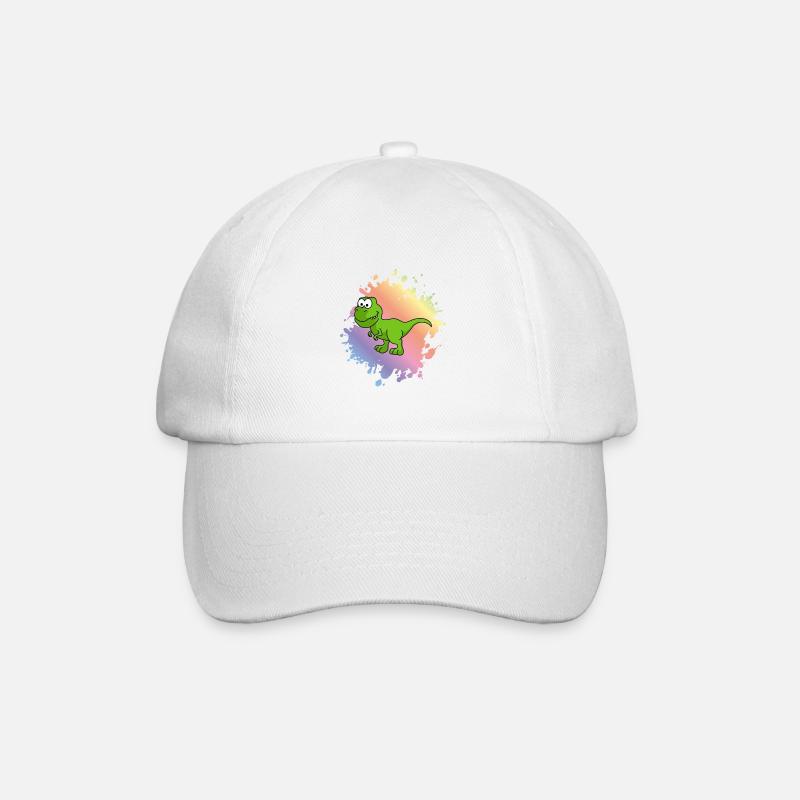 Dinosaur T-Rex Comic - Baseball Cap - white/white