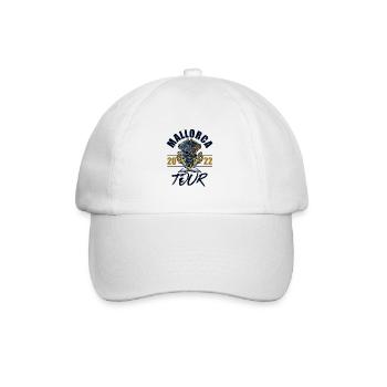 Mallorca 2023 Skelett - Baseballkappe - Weiß/Weiß - Vorne