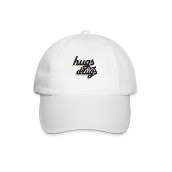 Des câlins au lieu de drogues - Casquette classique - blanc/blanc - Devant