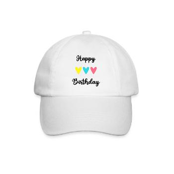 ALLES GUTE ZUM GEBURTSTAG!. ALLES GUTE ZUM GEBURTSTAG!. JAHRESTAG. - Baseballkappe - Weiß/Weiß - Vorne
