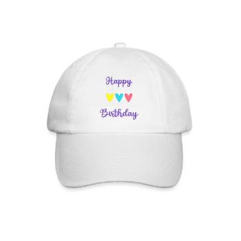 ALLES GUTE ZUM GEBURTSTAG!. ALLES GUTE ZUM GEBURTSTAG!. JAHRESTAG. - Baseballkappe - Weiß/Weiß - Vorne