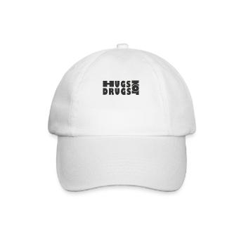 Des câlins au lieu de drogues - Casquette classique - blanc/blanc - Devant