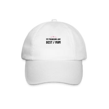 Beste Mutter, Mutter, Muttertag, Mama Geschenkidee - Baseballkappe - Weiß/Weiß - Vorne